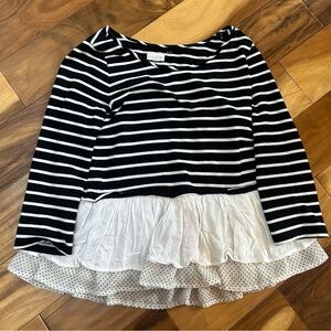 Maison Jules peplum top